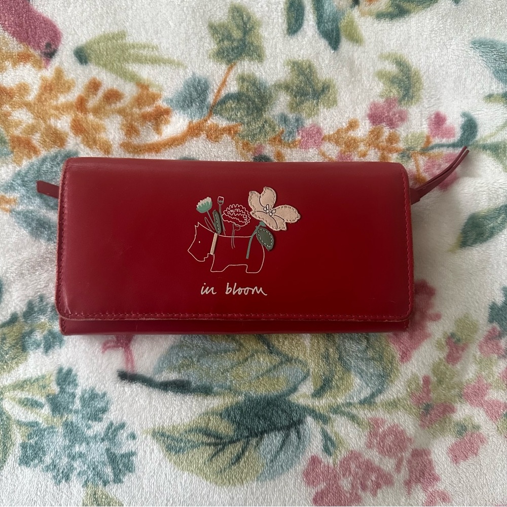 Radley London In Bloom Leather Wallet Red